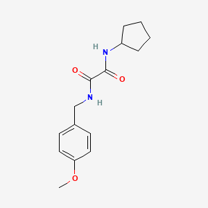 molecular formula C15H20N2O3 B4958067 N-cyclopentyl-N'-(4-methoxybenzyl)ethanediamide 