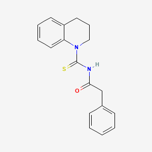 molecular formula C18H18N2OS B4958077 N-(3,4-dihydro-1(2H)-quinolinylcarbonothioyl)-2-phenylacetamide 