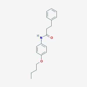 molecular formula C19H23NO2 B495809 N-(4-butoxyphenyl)-3-phenylpropanamide 