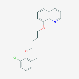 molecular formula C20H20ClNO2 B4958094 8-[4-(2-chloro-6-methylphenoxy)butoxy]quinoline 