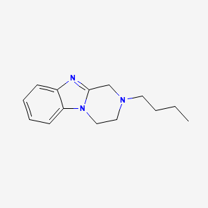 molecular formula C14H19N3 B4958108 2-butyl-1,2,3,4-tetrahydropyrazino[1,2-a]benzimidazole 