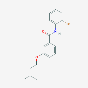 molecular formula C18H20BrNO2 B495811 N-(2-bromophenyl)-3-(3-methylbutoxy)benzamide 