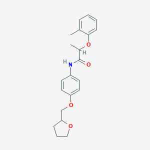 2-(2-methylphenoxy)-N-[4-(tetrahydro-2-furanylmethoxy)phenyl]propanamide