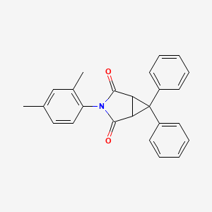 molecular formula C25H21NO2 B4958128 3-(2,4-dimethylphenyl)-6,6-diphenyl-3-azabicyclo[3.1.0]hexane-2,4-dione 