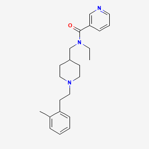 molecular formula C23H31N3O B4958140 N-ethyl-N-({1-[2-(2-methylphenyl)ethyl]-4-piperidinyl}methyl)nicotinamide 