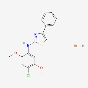 N-(4-chloro-2,5-dimethoxyphenyl)-4-phenyl-1,3-thiazol-2-amine hydrobromide