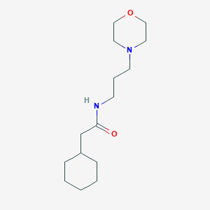 molecular formula C15H28N2O2 B4958176 2-cyclohexyl-N-[3-(4-morpholinyl)propyl]acetamide 