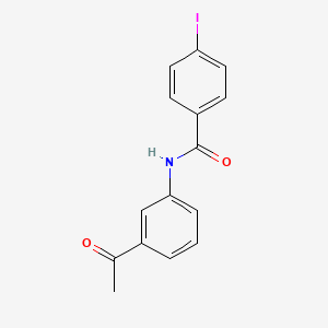 molecular formula C15H12INO2 B4958207 N-(3-acetylphenyl)-4-iodobenzamide 
