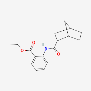 molecular formula C17H21NO3 B4958213 ethyl 2-[(bicyclo[2.2.1]hept-2-ylcarbonyl)amino]benzoate 