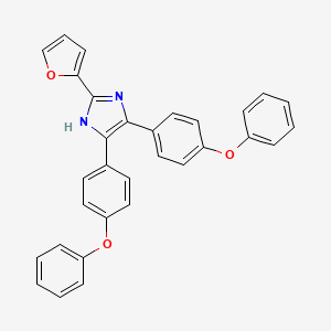 molecular formula C31H22N2O3 B4958221 2-(2-furyl)-4,5-bis(4-phenoxyphenyl)-1H-imidazole 