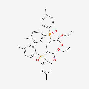 molecular formula C37H42O6P2 B4958228 diethyl 2,4-bis[bis(4-methylphenyl)phosphoryl]pentanedioate 