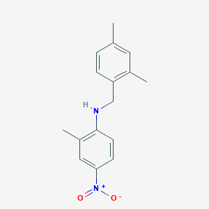 molecular formula C16H18N2O2 B4958238 (2,4-dimethylbenzyl)(2-methyl-4-nitrophenyl)amine 