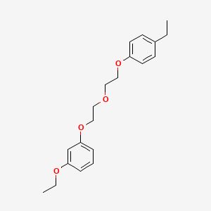 molecular formula C20H26O4 B4958315 1-ethoxy-3-{2-[2-(4-ethylphenoxy)ethoxy]ethoxy}benzene 