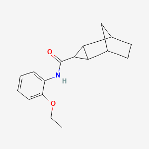 molecular formula C17H21NO2 B4958349 N-(2-ethoxyphenyl)tricyclo[3.2.1.0~2,4~]octane-3-carboxamide 