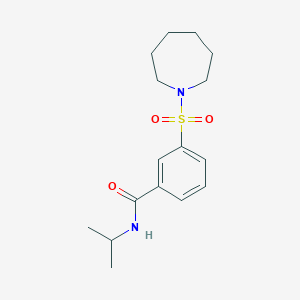 3-(1-azepanylsulfonyl)-N-isopropylbenzamide