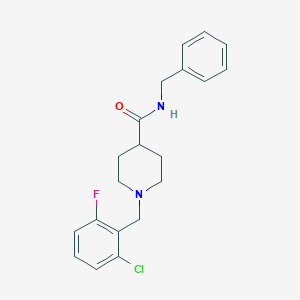 molecular formula C20H22ClFN2O B4958409 N-benzyl-1-(2-chloro-6-fluorobenzyl)-4-piperidinecarboxamide 