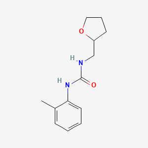 molecular formula C13H18N2O2 B4958434 N-(2-methylphenyl)-N'-(tetrahydro-2-furanylmethyl)urea 