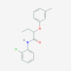 molecular formula C17H18ClNO2 B495844 N-(2-chlorophenyl)-2-(3-methylphenoxy)butanamide 