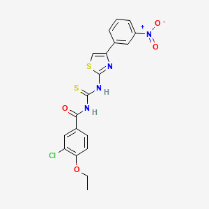 3-chloro-4-ethoxy-N-({[4-(3-nitrophenyl)-1,3-thiazol-2-yl]amino}carbonothioyl)benzamide