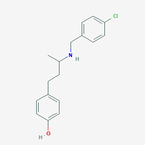 molecular formula C17H20ClNO B4958518 4-{3-[(4-chlorobenzyl)amino]butyl}phenol 