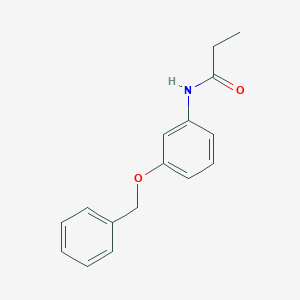 molecular formula C16H17NO2 B495852 N-[3-(benzyloxy)phenyl]propanamide 