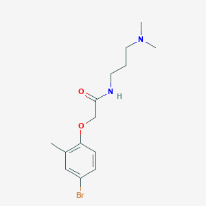 molecular formula C14H21BrN2O2 B4958530 2-(4-bromo-2-methylphenoxy)-N-[3-(dimethylamino)propyl]acetamide 