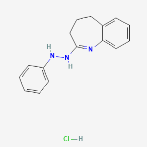 molecular formula C16H18ClN3 B4958547 1,3,4,5-tetrahydro-2H-1-benzazepin-2-one phenylhydrazone hydrochloride 