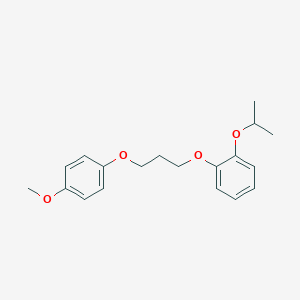 molecular formula C19H24O4 B4958550 1-isopropoxy-2-[3-(4-methoxyphenoxy)propoxy]benzene 
