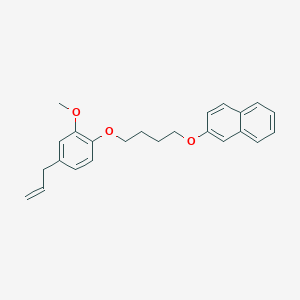 molecular formula C24H26O3 B4958611 2-[4-(4-allyl-2-methoxyphenoxy)butoxy]naphthalene 