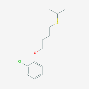 molecular formula C13H19ClOS B4958622 1-chloro-2-[4-(isopropylthio)butoxy]benzene 