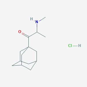 molecular formula C14H24ClNO B4958633 1-(1-adamantyl)-2-(methylamino)-1-propanone hydrochloride 
