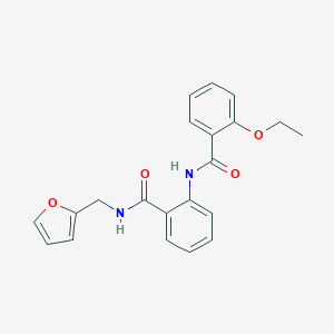 molecular formula C21H20N2O4 B495866 2-[(2-ethoxybenzoyl)amino]-N-(2-furylmethyl)benzamide 