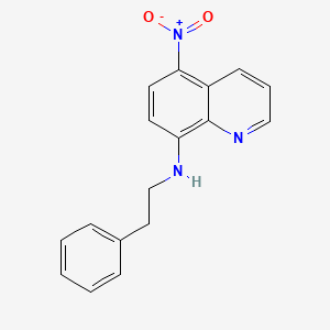 molecular formula C17H15N3O2 B4958660 5-nitro-N-(2-phenylethyl)-8-quinolinamine 