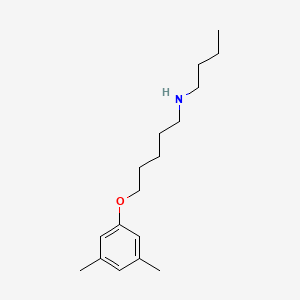 molecular formula C17H29NO B4958670 N-butyl-5-(3,5-dimethylphenoxy)-1-pentanamine 