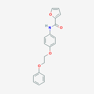 molecular formula C19H17NO4 B495870 N-[4-(2-phenoxyethoxy)phenyl]furan-2-carboxamide 