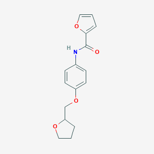 molecular formula C16H17NO4 B495872 N-[4-(tetrahydro-2-furanylmethoxy)phenyl]-2-furamide 