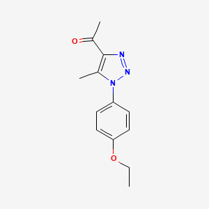 molecular formula C13H15N3O2 B4958725 1-[1-(4-ethoxyphenyl)-5-methyl-1H-1,2,3-triazol-4-yl]ethanone 