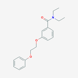 molecular formula C19H23NO3 B495877 N,N-diethyl-3-(2-phenoxyethoxy)benzamide 
