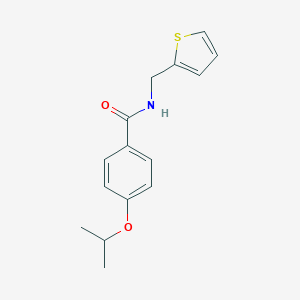 molecular formula C15H17NO2S B495879 4-isopropoxy-N-(2-thienylmethyl)benzamide CAS No. 786729-56-4