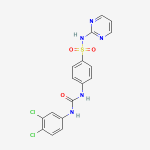 molecular formula C17H13Cl2N5O3S B4958795 4-({[(3,4-dichlorophenyl)amino]carbonyl}amino)-N-2-pyrimidinylbenzenesulfonamide 