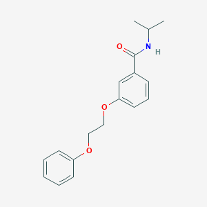 molecular formula C18H21NO3 B495880 N-isopropyl-3-(2-phenoxyethoxy)benzamide 