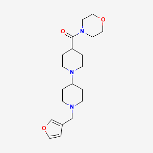 molecular formula C20H31N3O3 B4958820 1'-(3-furylmethyl)-4-(4-morpholinylcarbonyl)-1,4'-bipiperidine 