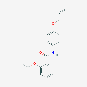 molecular formula C18H19NO3 B495886 N-[4-(allyloxy)phenyl]-2-ethoxybenzamide 