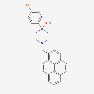 molecular formula C28H24BrNO B4958861 4-(4-bromophenyl)-1-(1-pyrenylmethyl)-4-piperidinol 