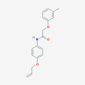 molecular formula C18H19NO3 B495888 N-[4-(allyloxy)phenyl]-2-(3-methylphenoxy)acetamide 