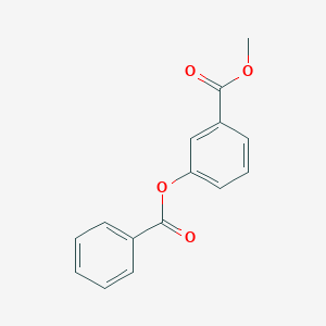 molecular formula C15H12O4 B495889 Methyl 3-(benzoyloxy)benzoate 