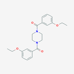 molecular formula C22H26N2O4 B495890 1,4-Bis(3-ethoxybenzoyl)piperazine 
