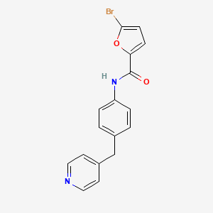 molecular formula C17H13BrN2O2 B4958901 5-bromo-N-[4-(4-pyridinylmethyl)phenyl]-2-furamide 