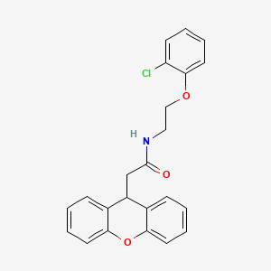 molecular formula C23H20ClNO3 B4958902 N-[2-(2-chlorophenoxy)ethyl]-2-(9H-xanthen-9-yl)acetamide CAS No. 346662-84-8