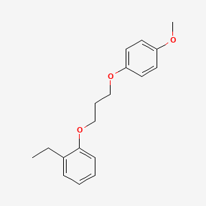 molecular formula C18H22O3 B4958908 1-ethyl-2-[3-(4-methoxyphenoxy)propoxy]benzene 